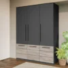 Set Mobila Dormitor Gri Noce C1