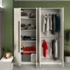 Set Mobila Dormitor Douglas C05 Tapitat Alb
