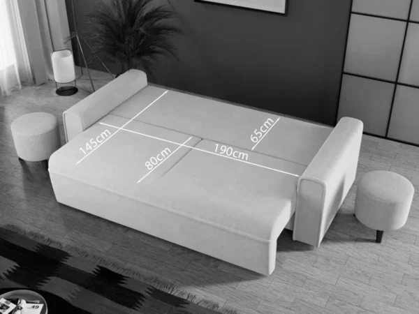 Canapea Blanca Coral 65
