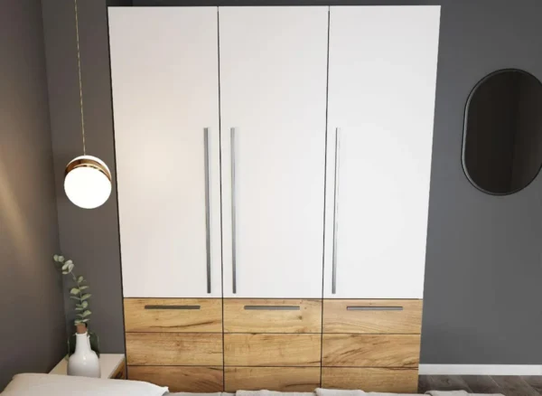 Set Mobila Dormitor Timea 5 piese Tapitat Wenge