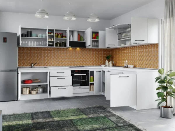Set Mobila Bucatarie Colt Mina Pure 300240 Alb