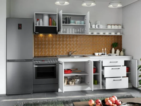 Set Mobila Bucatarie Mina Pure 260 Alb