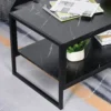 Masuta de Salon pentru Cafea moderna cu sertar pentru sufragerie birou neagra
