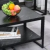 Masuta de Salon pentru Cafea moderna cu sertar pentru sufragerie birou neagra