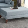 Coltar extensibil pe stanga, 205x140x85 cm, lemn, maro
