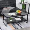 Masuta de Salon pentru Cafea moderna cu sertar pentru sufragerie birou neagra